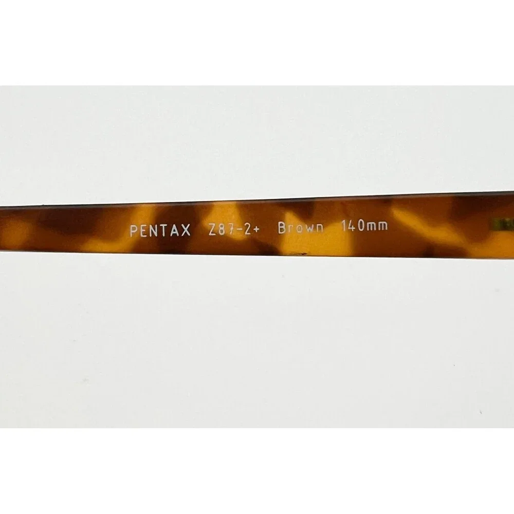 Pentax Eyeglass Frames Mens Brown Attitude 5 Z87-2+ Rectangular 140mm
